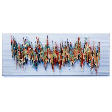 PETERSON ARTWARES Abstract Multicolor Wall Mountable Original Artwork TY5099